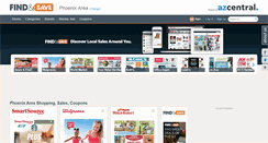 Desktop Screenshot of findnsave.azcentral.com